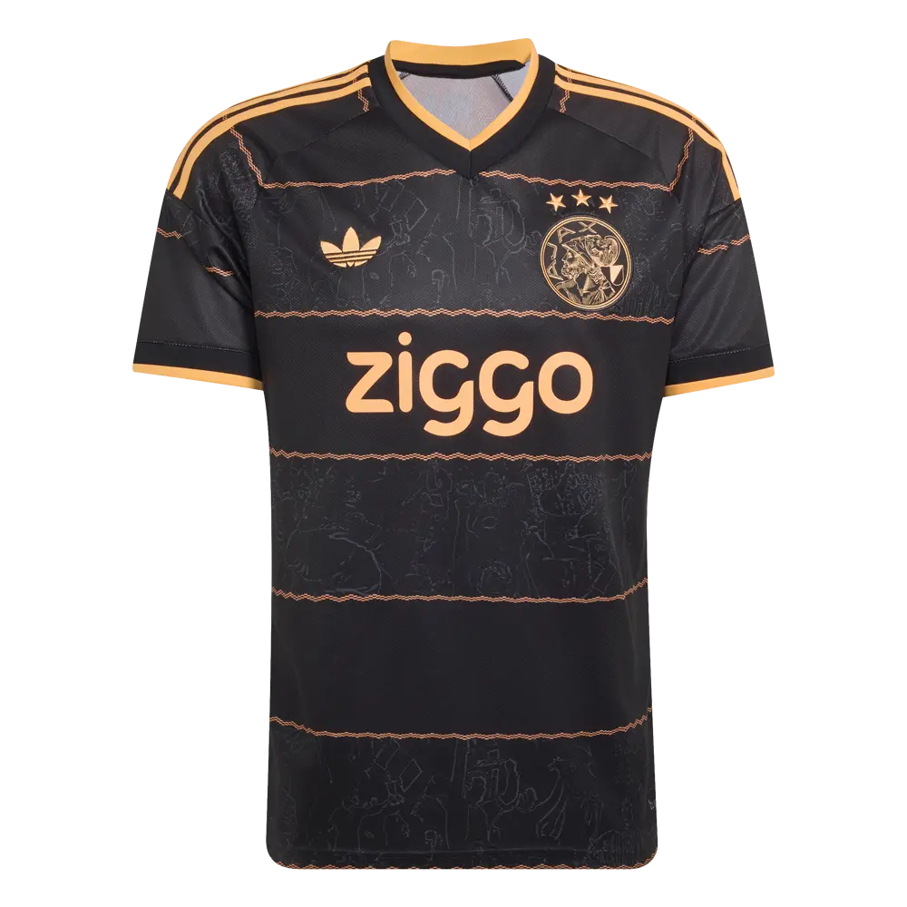 Ajax Uitshirt 2026/2027 Zwart/Goud